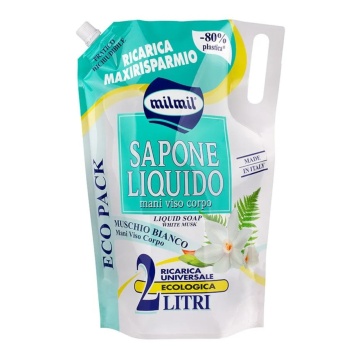 Rezerva cu sapun lichid Mil Mil Mosc Alb, 2 l [9498]
