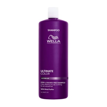 Sampon pentru par vopsit cu glicina & B5 Wella Professionals Ultimate Color Shampoo de protectie a culorii, 1000 ml