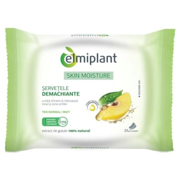 Servetele Demachiante pentru ten normal si mixt Elmiplant, x25 [2900]