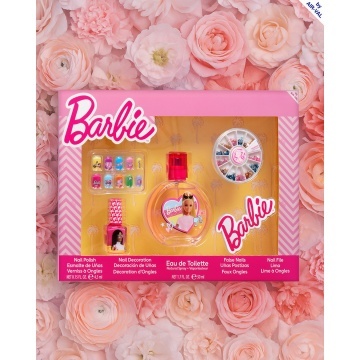 Set cadou Air-Val Barbie Kit Manichiura pentru copii si apa de toaleta 50 ml [5882] - Img 2