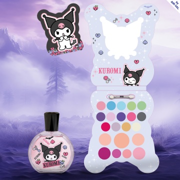 Set cadou Air-Val Kuromi cu apa de toaleta 50 ml si paleta de make-Up [5936] - Img 2