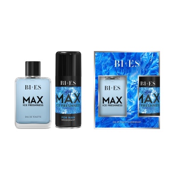 Set cadou Bi-Es Max Ice Freshness pentru barbati, apa de toaleta 100 ml si deodorant 150 ml [1444]