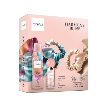 Set cadou C-Thru Harmony cu apa de toaleta 30 ml si elastice de par, XS24 [5390]