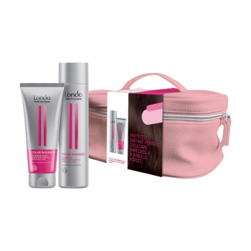 Set cadou Londa Color Radiance Sampon 250 ml, masca 200 ml si borseta XMAS25 [7352]