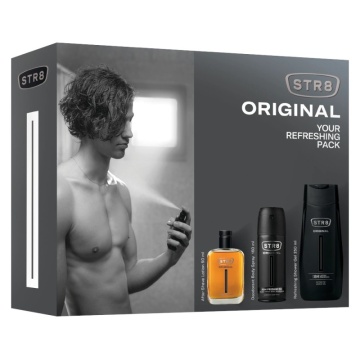 Set cadou STR8 Original cu lotiune after shave 50 ml, deodorant 150 ml si gel de dus [5314/3343]