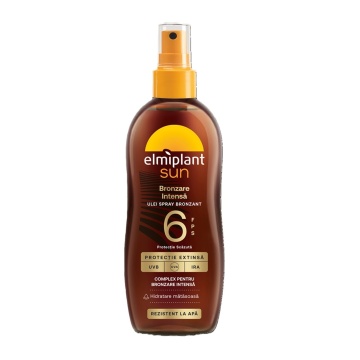 Ulei spray bronzare Elmiplant Sun cu carotenoizi SPF6, bronz natural, 150 ml [7600/7208]