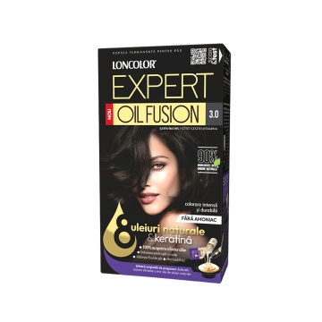 Vopsea de par duo Loncolor Expert Oil Fusion 3,0 Saten inchis