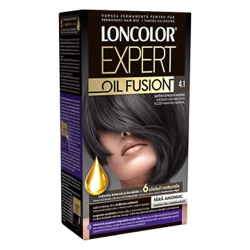 Vopsea de par Loncolor Expert Oil Fusion 4,1 Saten Cenusiu Mediu