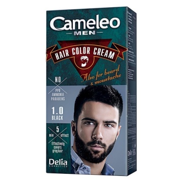 Vopsea de par pentru barbati Cameleo 1,0 Black [5822]