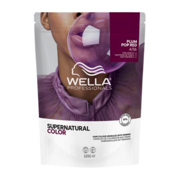 Vopsea de par permanenta cu taninuri Wella Supernatural, nuanta 4/56, 120 g