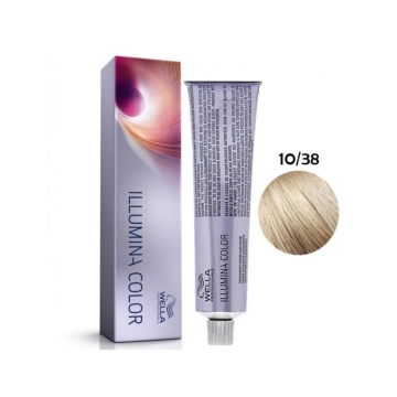 Vopsea de par permanenta Wella Professionals Illumina Color 10/38