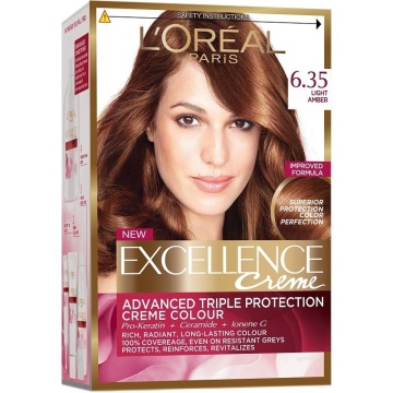 Vopsea permanenta de par cu amoniac L'Oreal Paris Excellence Creme 6,35 Maro Ciocolata