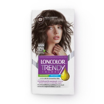 Vopsea semipermanenta Loncolor Trendy Colors C3 Castaniu Soul Blues
