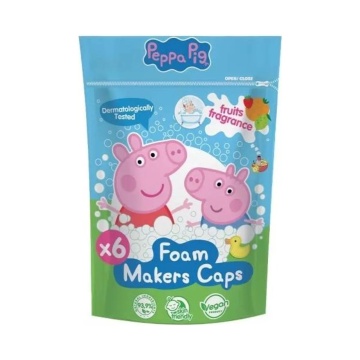 Capsule efervescente de spumare pentru baie EDG Peppa Pig, 6x16 g [5448]