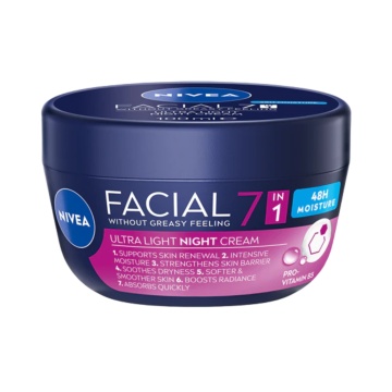 Crema de noapte hidratanta si regeneratoare 7in1 Nivea Facial, 100 ml [5758]