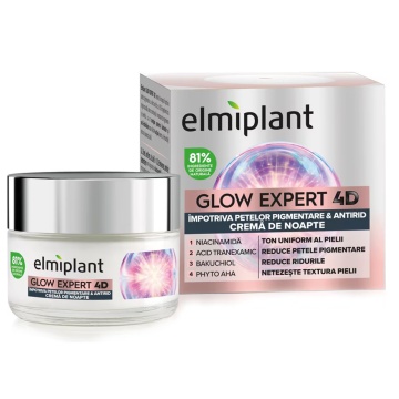 Crema Elmiplant Glow Expert 4D Noapte, 50 ml [1881]