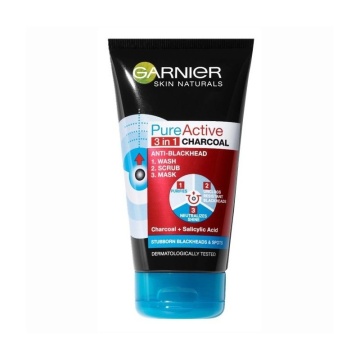 Garnier Pure Active Gel 3In1 Charcoal, 150 ml [4444]