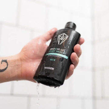 Gel de dus pentru barbati Masveri Men Sweet Wood, 300 ml [5168] - Img 2