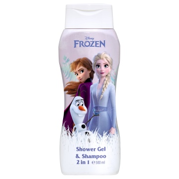 Gel de dus si sampon 2 in 1 Air-Val Frozen pentru copii, 500 ml [4434]