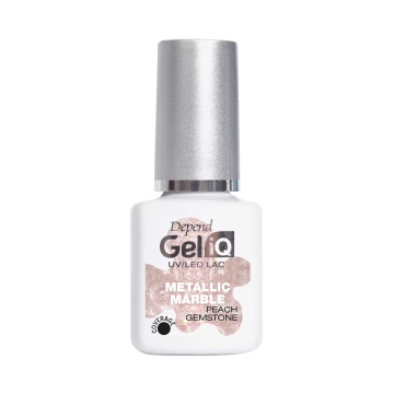 Gel de unghii IQ UV Led Effects Metallic Marble Peach Gemstone Depend, 5 ml