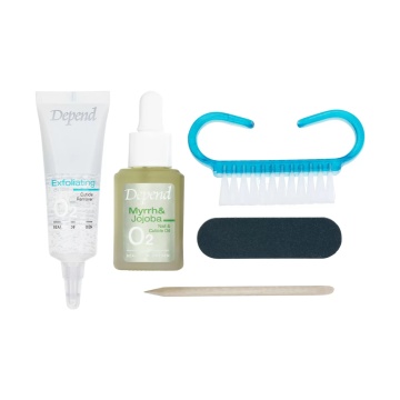 Kit pentru ingrijirea unghiilor in 2 pasi cu 5 produse Depend O2 [8587/8457] - Img 2