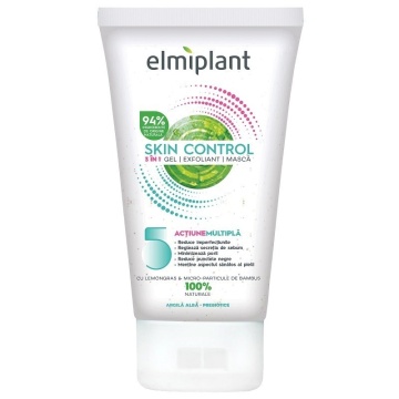 Masca pentru fata cu gel si scrub 3In1 Elmiplant, 150 ml [4574]