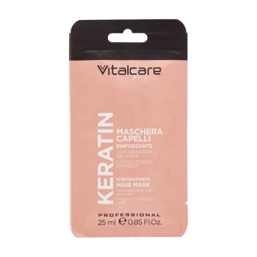 Masca pentru par fragil la plic Vitalcare Keratin, 25 ml [2885]