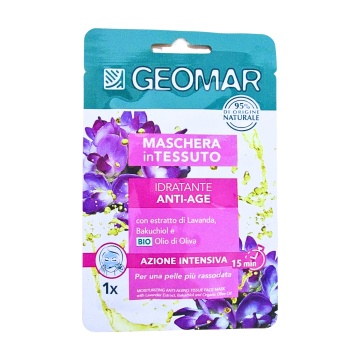 Mască șervetel pentru față Geomar Anti-Age, 22 ml [9556]