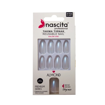 Nascita Unghii False Almond Pearl, x24 [9379]