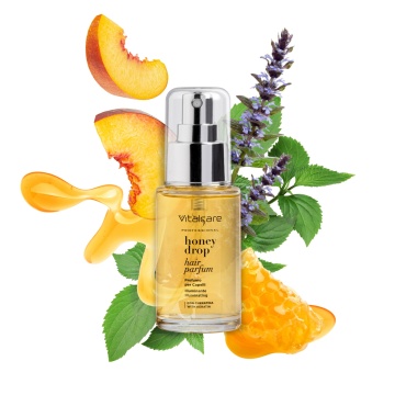 Parfum iluminator pentru păr cu keratină Honeydrop Vitalcare, 50 ml [9906] - Img 2