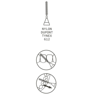 Periute de dinti interdentare Beter Vegan 0,5 mm, 5 bucati [10229] - Img 6