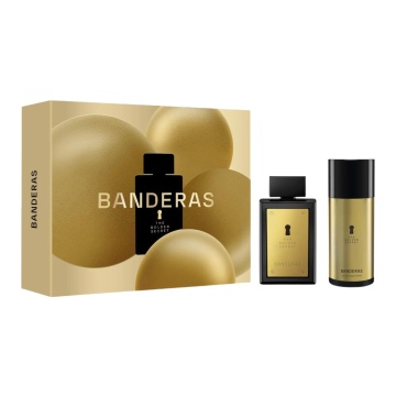 Set cadou Antonio Banderas Golden Secret pentru barbati, apa de toaleta 100 ml + deodorant spray 150 ml [7188]
