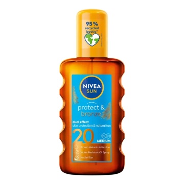 Ulei Nivea Sun Protect & Bronze FPS20, 200 ml [1296]