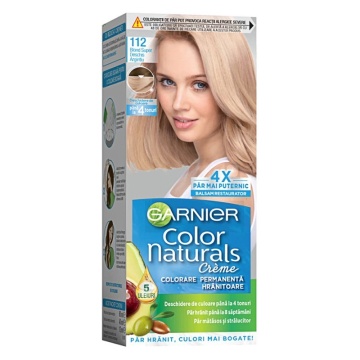 Vopsea de par Garnier Color Naturals 112 Blond Super Deschis Argintiu