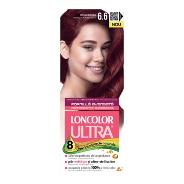 Vopsea de par Loncolor Ultra 6,6 Rosu Exploziv
