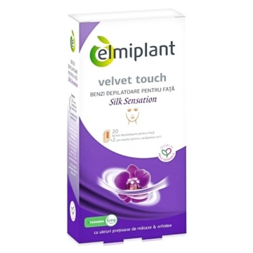 Benzi depilatoare pentru fata Silk Elmiplant, 20 bucati [4980]