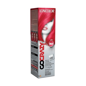 Crema de par coloranta semipermanenta fara amoniac Loncolor GoCrazy R66 Red