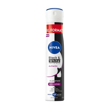 Deodorant spray pentru femei Invisible Black & White Authentic Nivea, 200 ml [0204]
