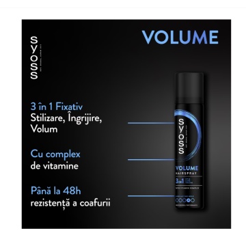 Fixativ Volume Lift pentru volum, nivel fixare 4, Syoss, 300 ml 0280 - Img 2