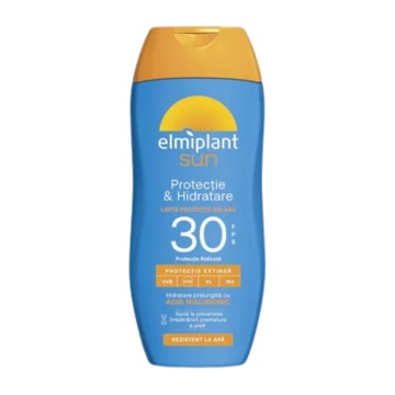 Lapte protecție solară Elmiplant Sun SPF30, hidratare și protecție medie, 200 ml [7631]