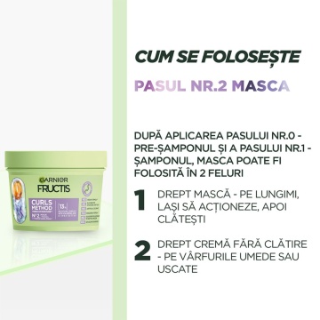 Masca Garnier Fructis Curls Method pentru parul ondulat, 370 ml [0600] - Img 9