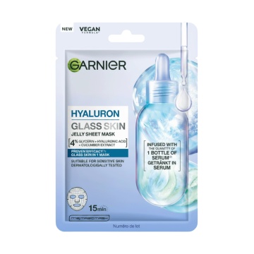 Mască tip șervețel Garnier Hyaluron Glass Skin Jelly [8712]