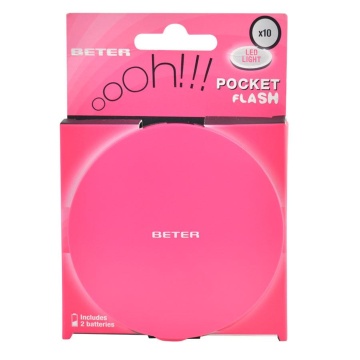 Oglinda cosmetica dubla cu lumina pentru poseta Beter 10X Oooh! [6078] - Img 2