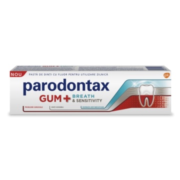 Pasta de dinti Parodontax Gum Breath si Sensitivty, 75 ml [0113]