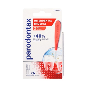 Periuta de dinti Interdentara mini Parodontax Size 2, x6 [5371]