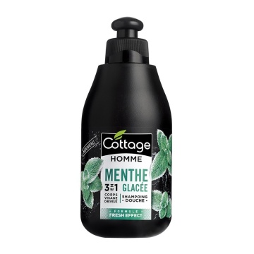 Sampon si gel de dus pentru barbati Icy Mint Fresh Cottage, 250 ml [4007]