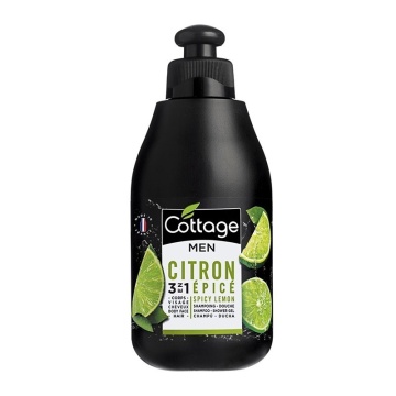 Sampon si gel de dus pentru barbati Spicy Lemon Cottage, 250 ml [4014]