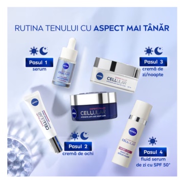 Ser pentru fata cu Acid Hyaluronic Cellular Expert Filler, 15 ml, Nivea 8540 - Img 4