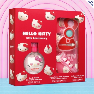 Set cadou Air-Val Hello Kitty cu luciu de buze, fard de pleoape pentru copii si apa de toaleta 30 ml [4298] - Img 2