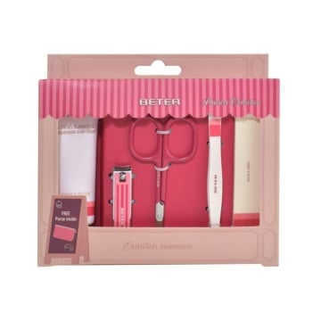 Set cadou cu accesorii manichiura, penseta, borseta, crema de maini Beter [0154]